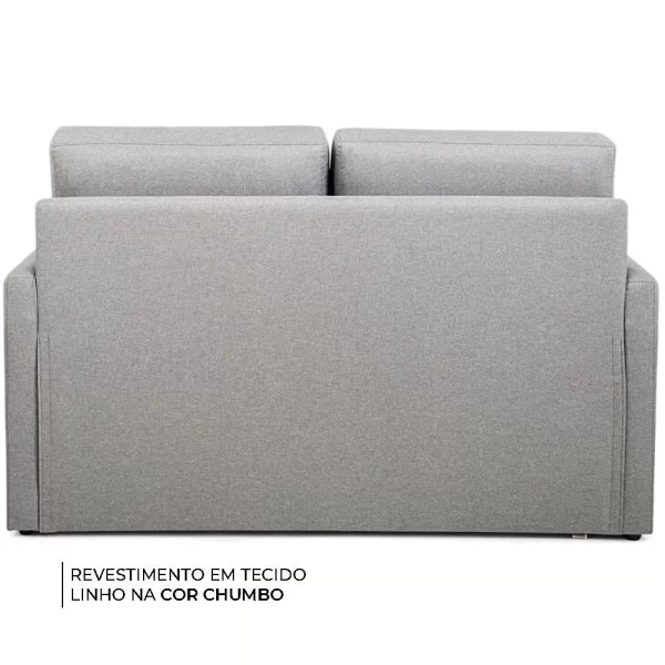 Sofá  Cama Compose Mad 1606 com Sapata Plast. Herval - Image 4