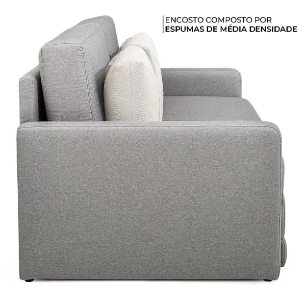 Sofá  Cama Compose Mad 1606 com Sapata Plast. Herval - Image 3